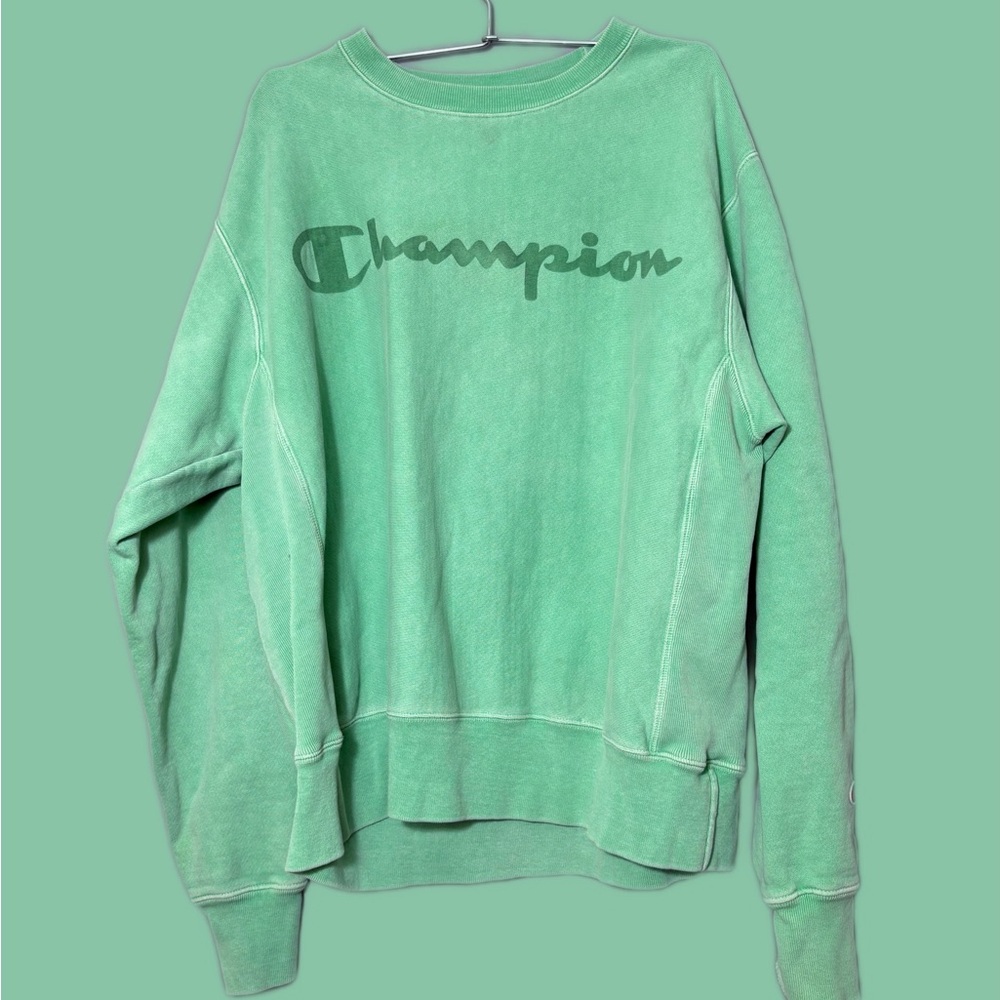 Vintage Champion Green Pullover Sweatshirt Size Large
